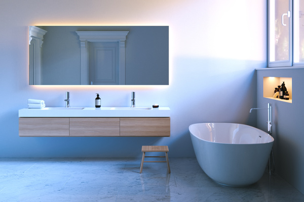 Simple and elegant bathroom decoration HD picture 03
