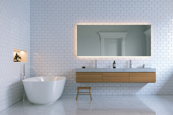 Simple and elegant bathroom decoration HD picture 05