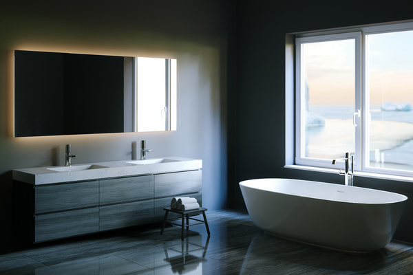 Simple and elegant bathroom decoration HD picture 08