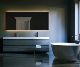 Simple and elegant bathroom decoration HD picture 09