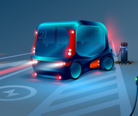 Smart bus concept design vector 02