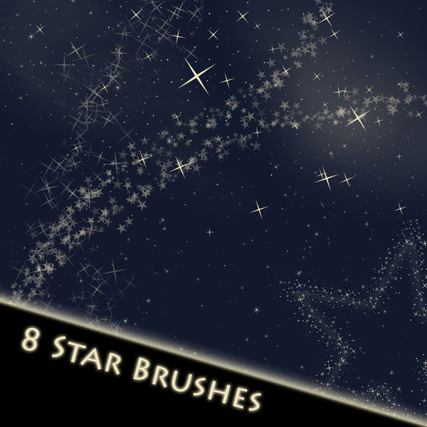Star cloud Photoshop Brushes