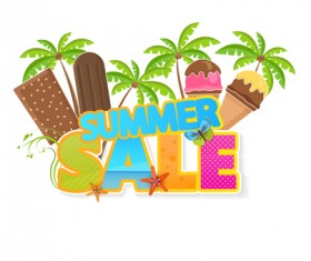 Summer sale vector creative design 04