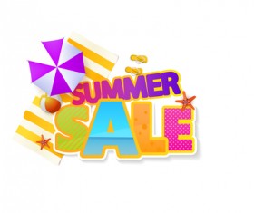 Summer sale vector creative design 06