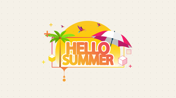 Summer travel logo illustration design vector 02