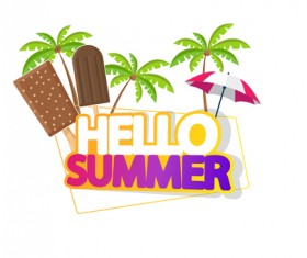 Summer travel logo illustration design vector 04
