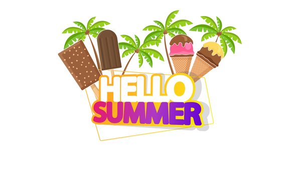 Summer travel logo illustration design vector 05