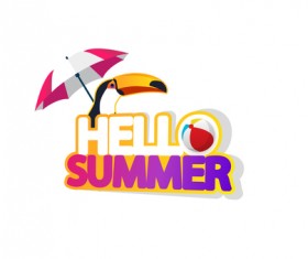 Summer travel logo illustration design vector 08