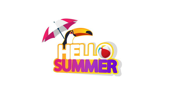 Summer travel logo illustration design vector 08