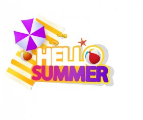 Summer travel logo illustration design vector 09