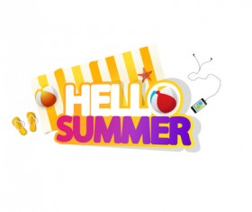 Summer travel logo illustration design vector 10