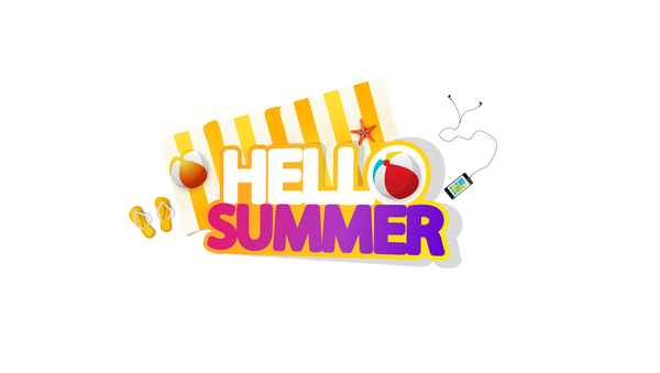 Summer travel logo illustration design vector 10