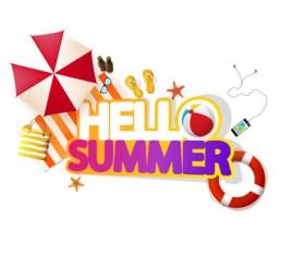 Summer travel logo illustration design vector 11
