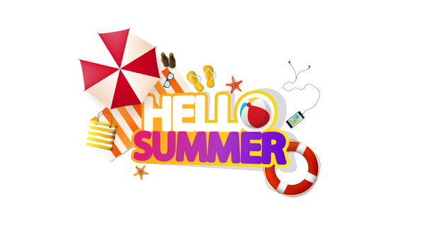 Summer travel logo illustration design vector 11