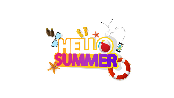 Summer travel logo illustration design vector 12