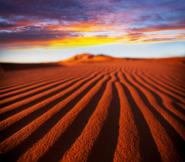 Sunrise beautiful desert landscape Stock Photo 11