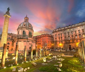 The birthplace of the splendid culture of the Roman world Stock Photo 05