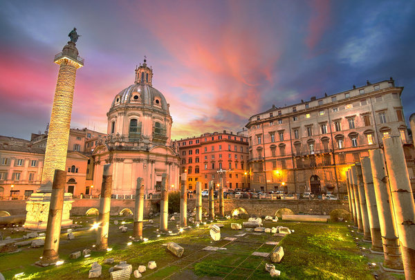 The birthplace of the splendid culture of the Roman world Stock Photo 05