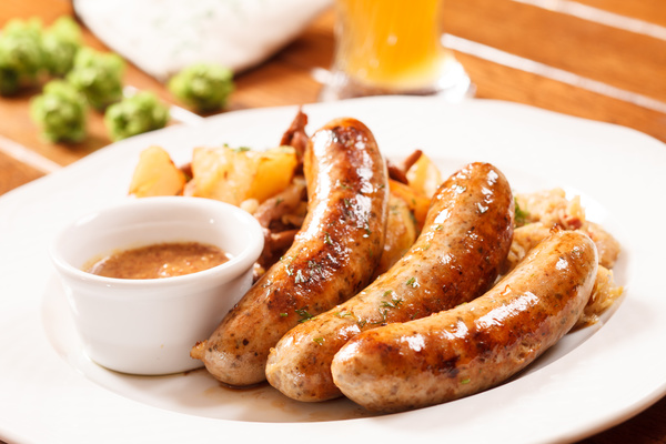 The sausage of the plate HD picture