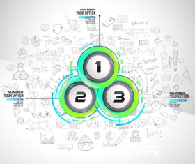 Timeline choices infographic template vector 03