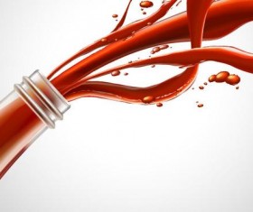 Tomato ketchup background vector 03