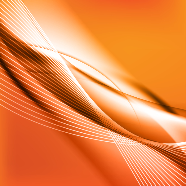 Twist abstract background orange vector 02