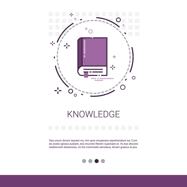Vector knowledge learning education template 08