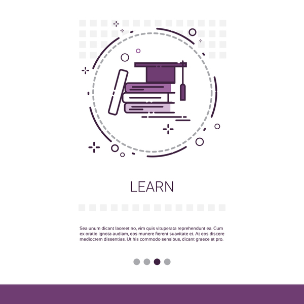 Vector knowledge learning education template 09