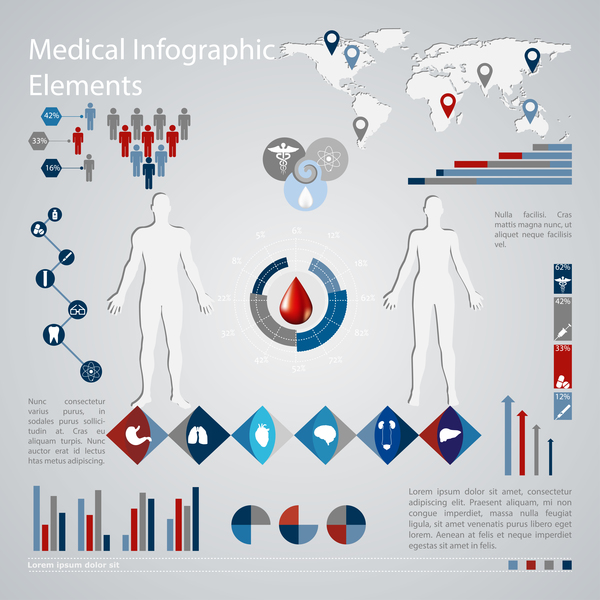 Vector medical infgraphic template 03