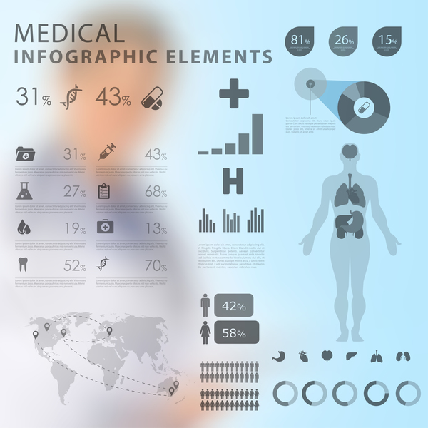 Vector medical infgraphic template 04