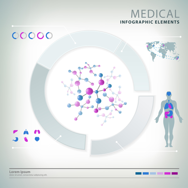 Vector medical infgraphic template 05