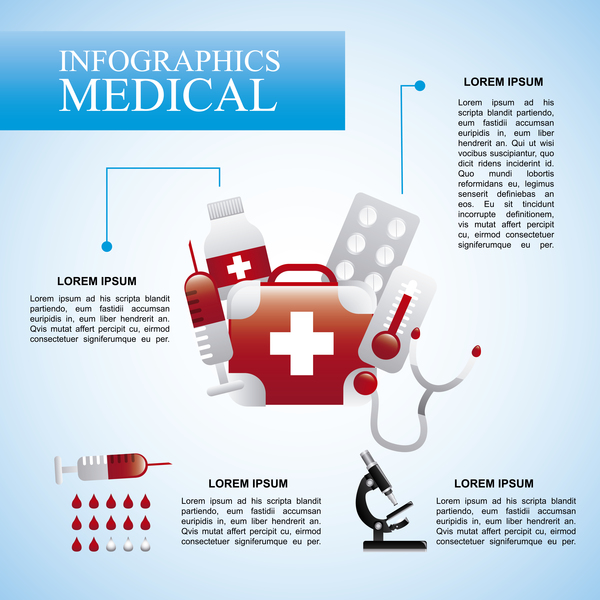 Vector medical infgraphic template 06