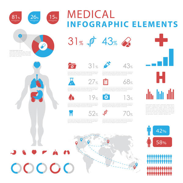 Vector medical infgraphic template 08