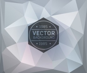 Vintage polygon art backtground vector