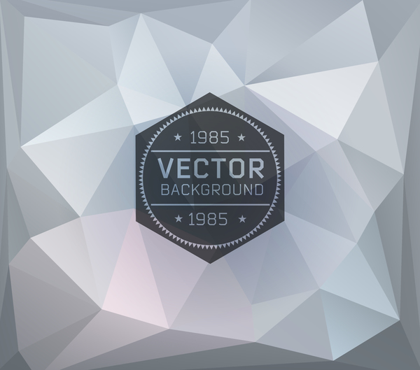 Vintage polygon art backtground vector