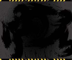 Warning grunge background vector