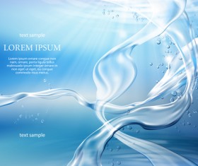 Water abstract background vector