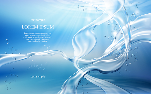 Water abstract background vector