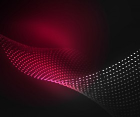 Wavy particles effect abstract background vector 01
