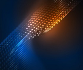 Wavy particles effect abstract background vector 04