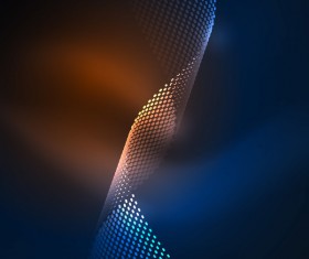 Wavy particles effect abstract background vector 05