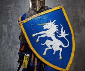 Wearing a knight armor Stock Photo 05