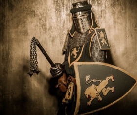 Wearing a knight armor Stock Photo 07