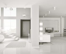 White bright living room HD picture