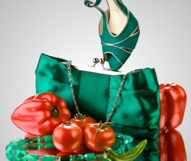 Women fashion bags and shoes Stock Photo 03