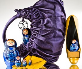 Women fashion bags and shoes Stock Photo 05