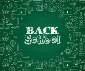 back to school hand drawn background vectors 02