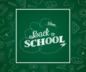 back to school hand drawn background vectors 03