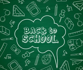 back to school hand drawn background vectors 06
