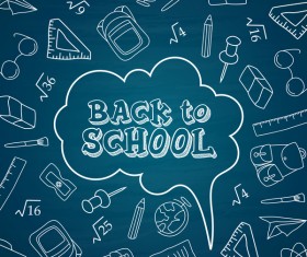 back to school hand drawn background vectors 08